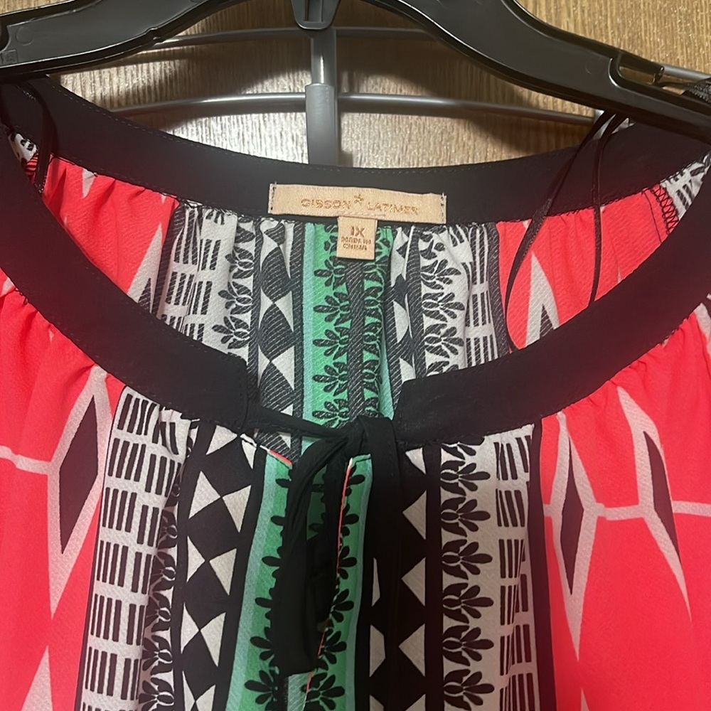 Gibson Latimer plus size blouse-1X NWT - Picture 2 of 7